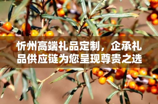 忻州高端礼品定制，企承礼品供应链为您呈现尊贵之选