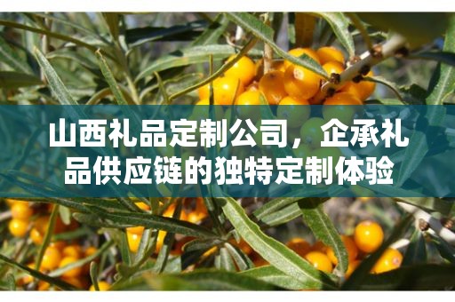 山西礼品定制公司，企承礼品供应链的独特定制体验