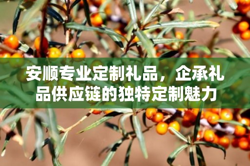 安顺专业定制礼品，企承礼品供应链的独特定制魅力
