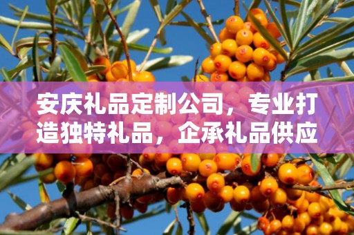 安庆礼品定制公司，专业打造独特礼品，企承礼品供应链卓越服务