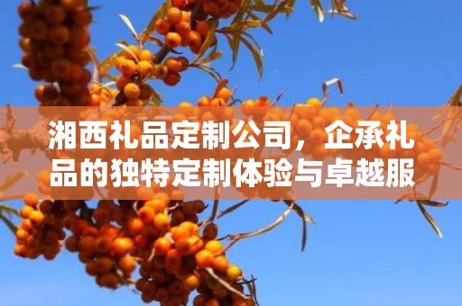 湘西礼品定制公司，企承礼品的独特定制体验与卓越服务