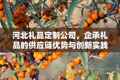 河北礼品定制公司，企承礼品的供应链优势与创新实践