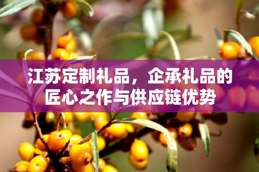 江苏定制礼品，企承礼品的匠心之作与供应链优势