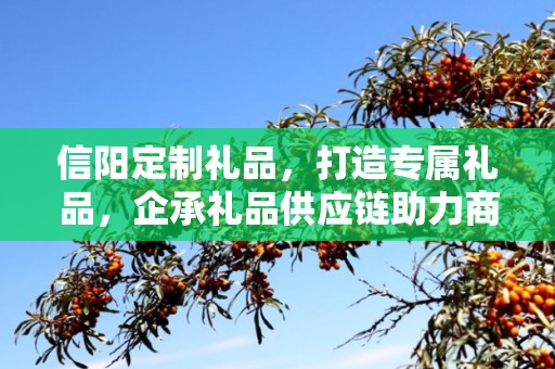 信阳定制礼品，打造专属礼品，企承礼品供应链助力商务往来