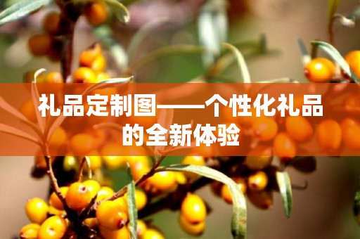 礼品定制图——个性化礼品的全新体验
