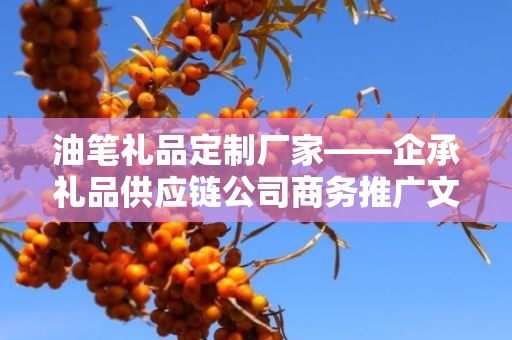 油笔礼品定制厂家——企承礼品供应链公司商务推广文章